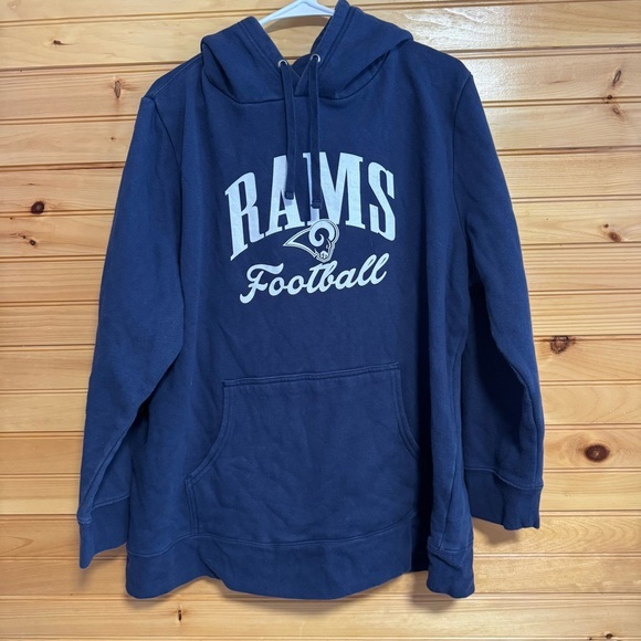 Fanatics Other - Fanatics NFL Proline Navy Blue Rams Football Hoodie 3XL